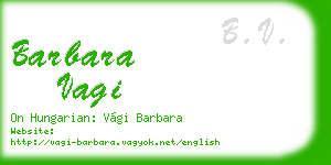barbara vagi business card